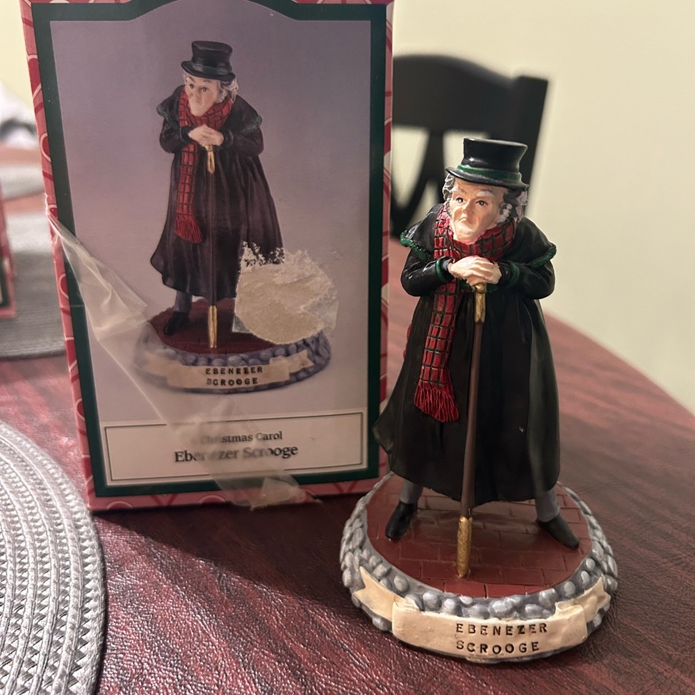 VINTAGE 1993 Novelino “A Christmas Carol” by Charles Dickens Figurine Set